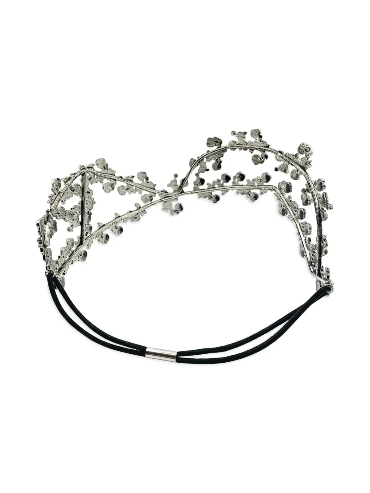 Jennifer Gibson Jewellery 1990年代 葉柄クリスタル ハイティアラ - シルバー - 画像1