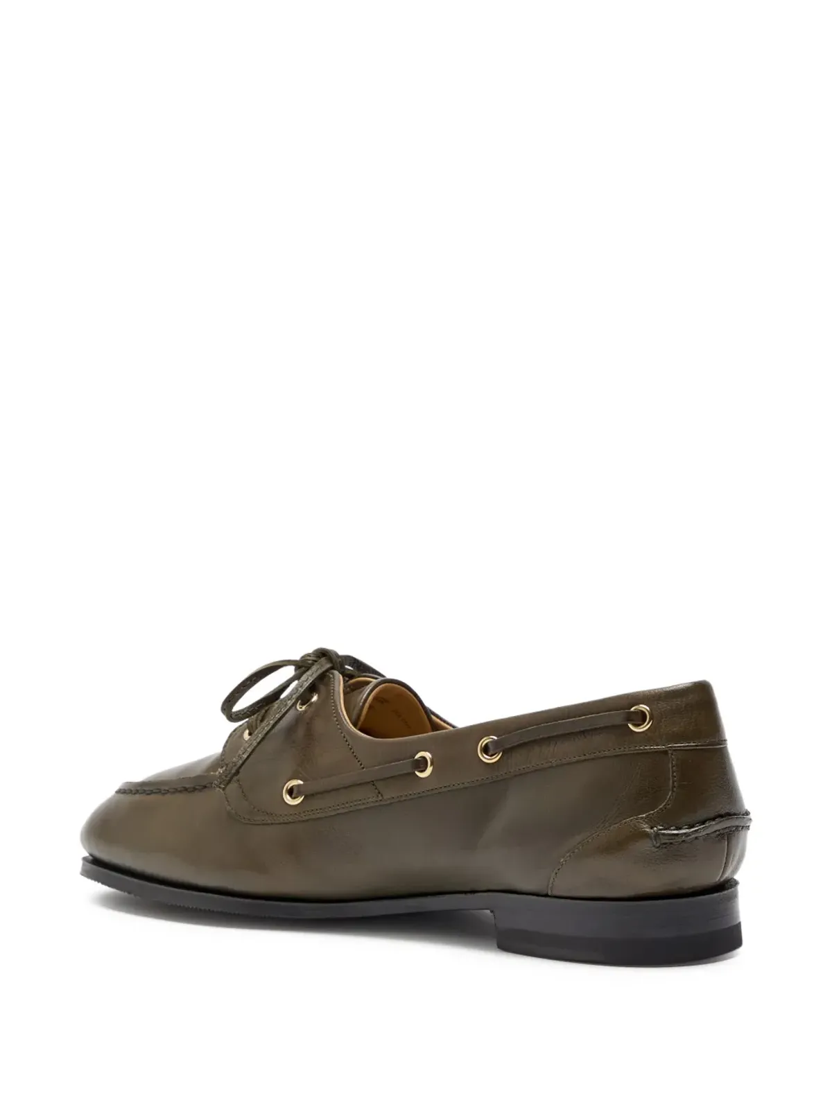 Bally Pathy leather lace-up loafers - Green - 画像4