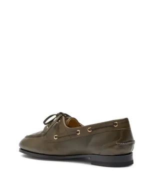 Bally Pathy leather lace-up loafers - Green - サムネイル4
