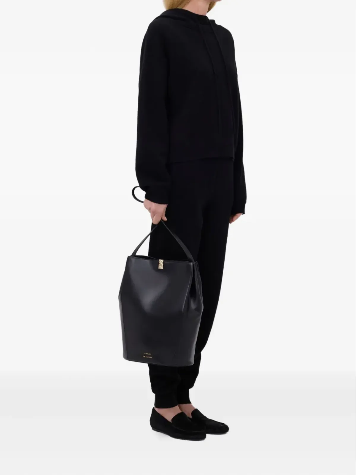 LouLou de Saison Sarla LDS hooded top - Black - 画像3