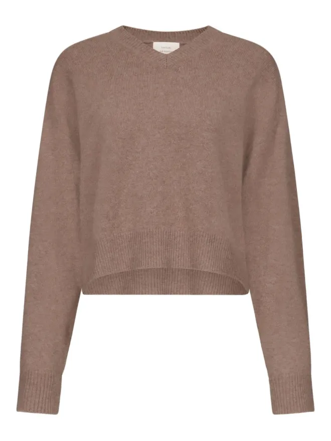 Loulou de Saison LouLou de Saison ANZOR LDS V-neck ribbed-detail セーターの商品画像