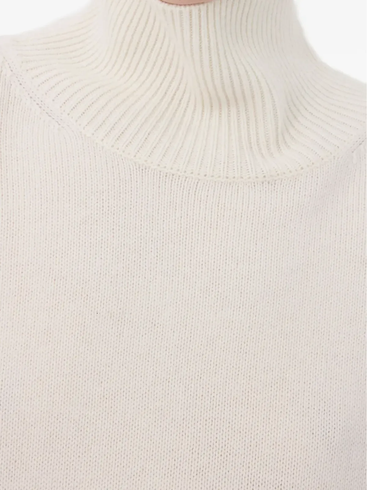 LouLou de Saison リブ編み衿付きカシミヤセーター - 画像4