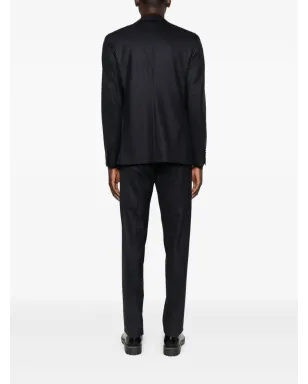 Lardini ピンストライプコットン スーツ - ブルー - サムネイル3