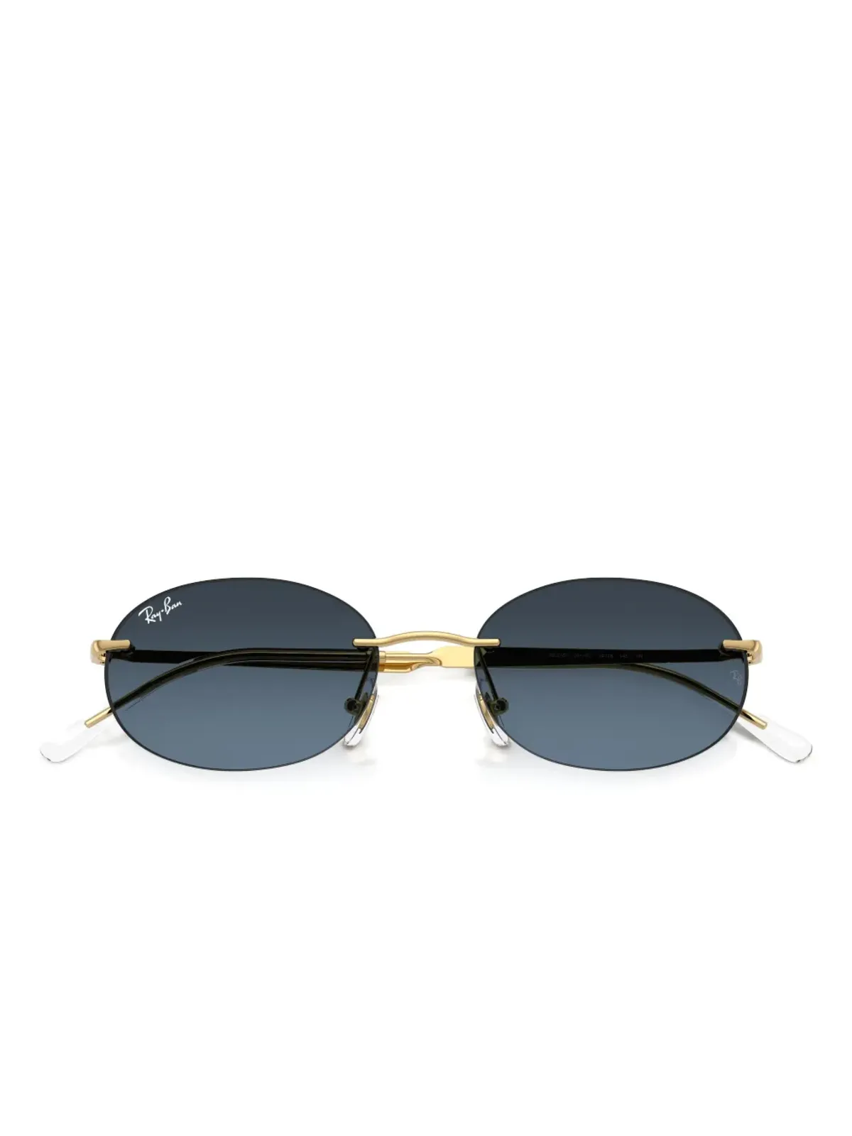 Ray-Ban オーバルフレーム リムレス サングラス - 画像5