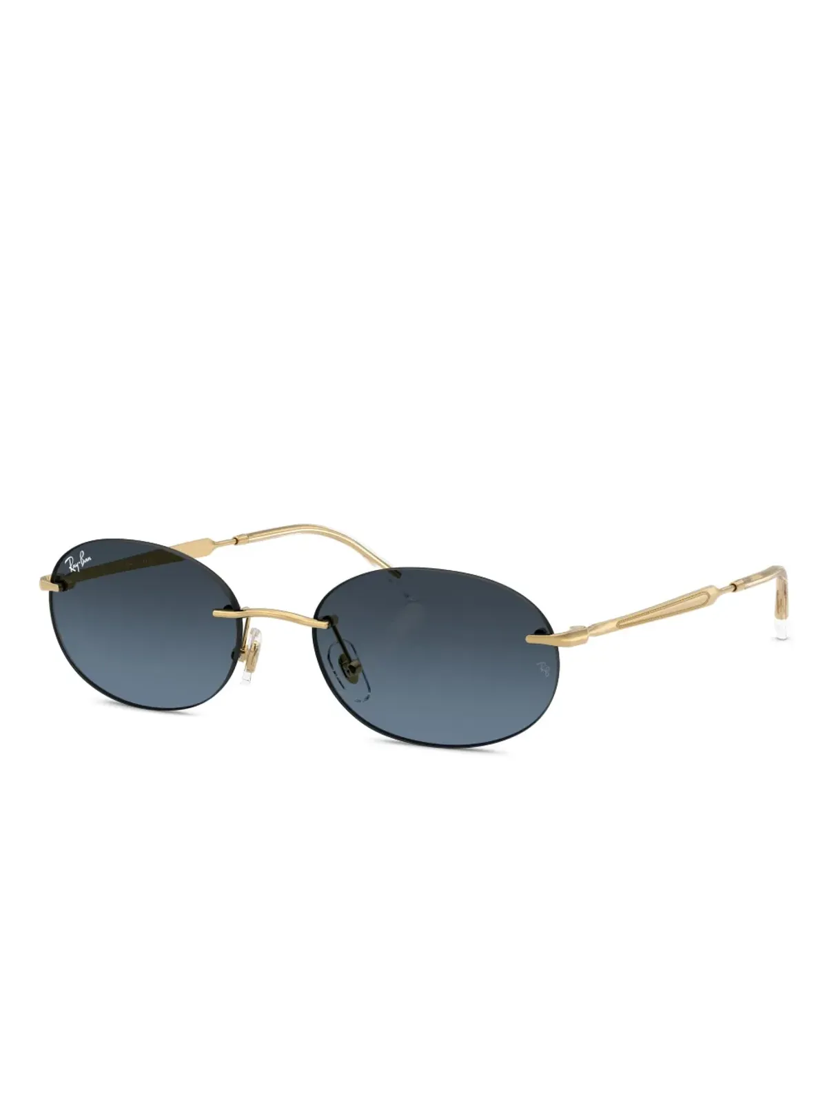 Ray-Ban オーバルフレーム リムレス サングラス - 画像2