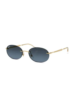Ray-Ban オーバルフレーム リムレス サングラス - サムネイル2