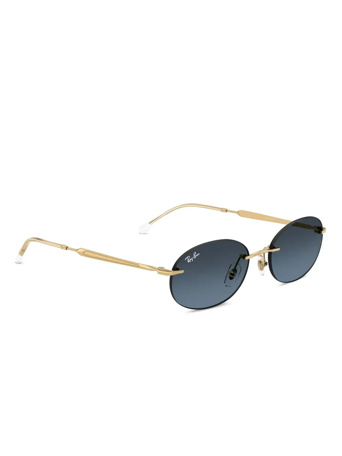 Ray-Ban オーバルフレーム リムレス サングラス - 画像3