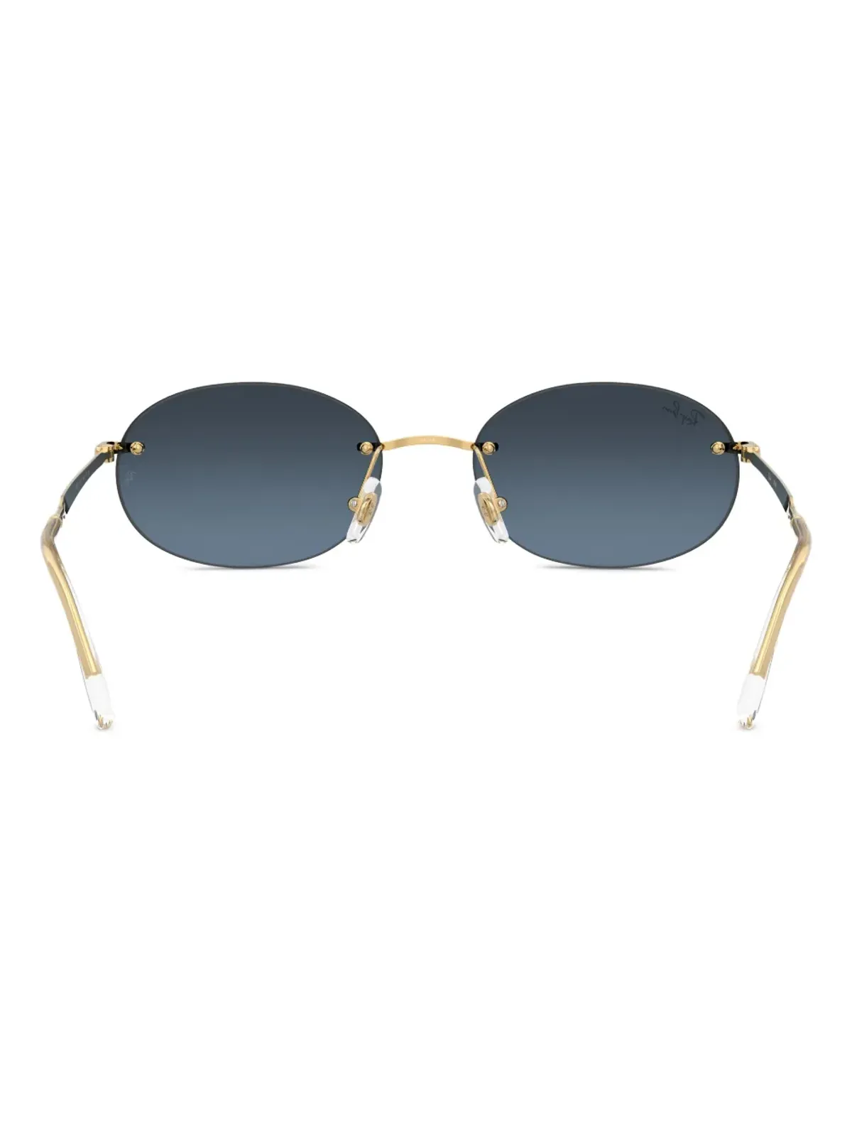 Ray-Ban オーバルフレーム リムレス サングラス - 画像4