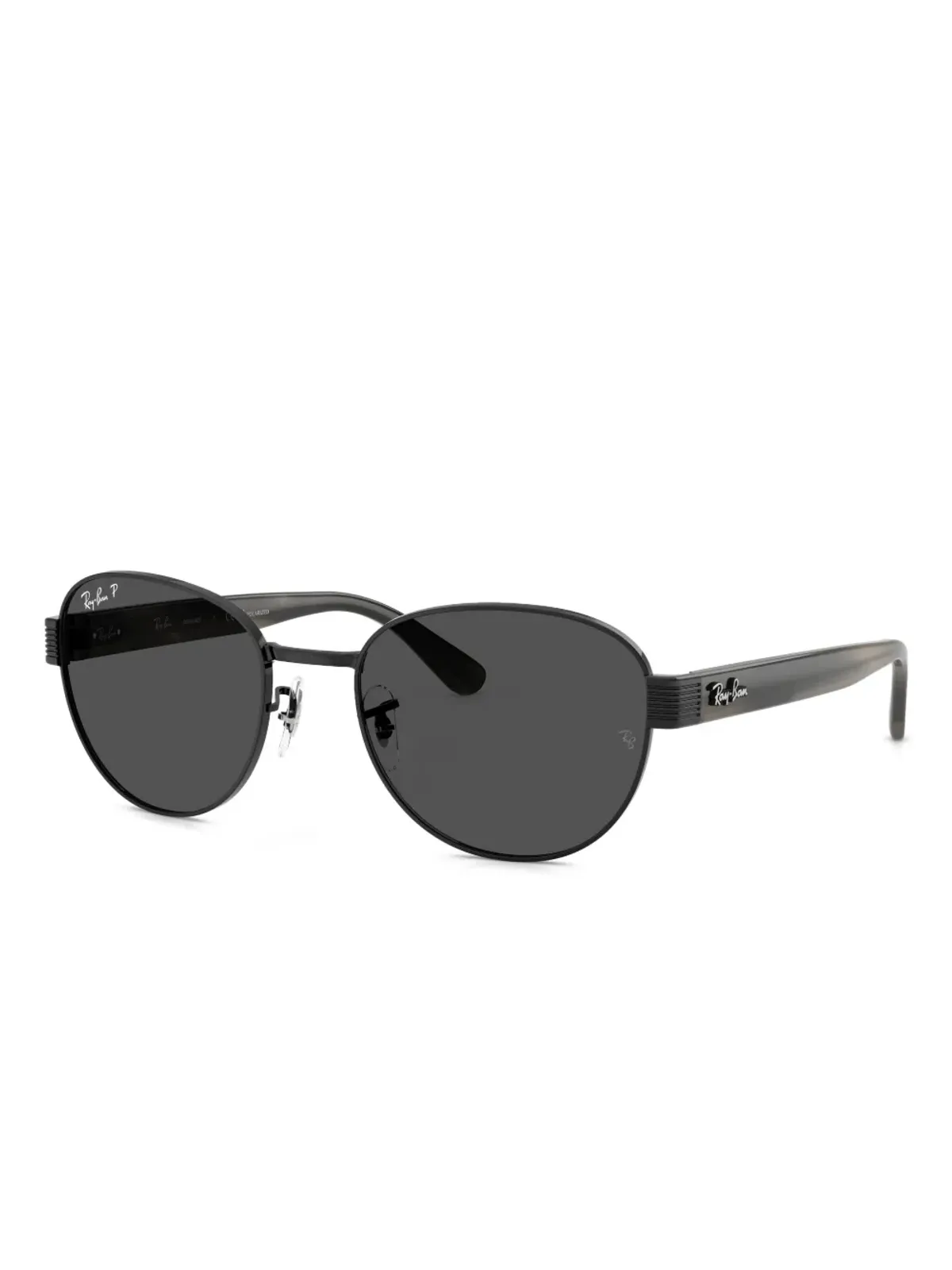 Ray-Ban Chromance ラウンドフレーム ティントサングラス（ブラック） - 画像2
