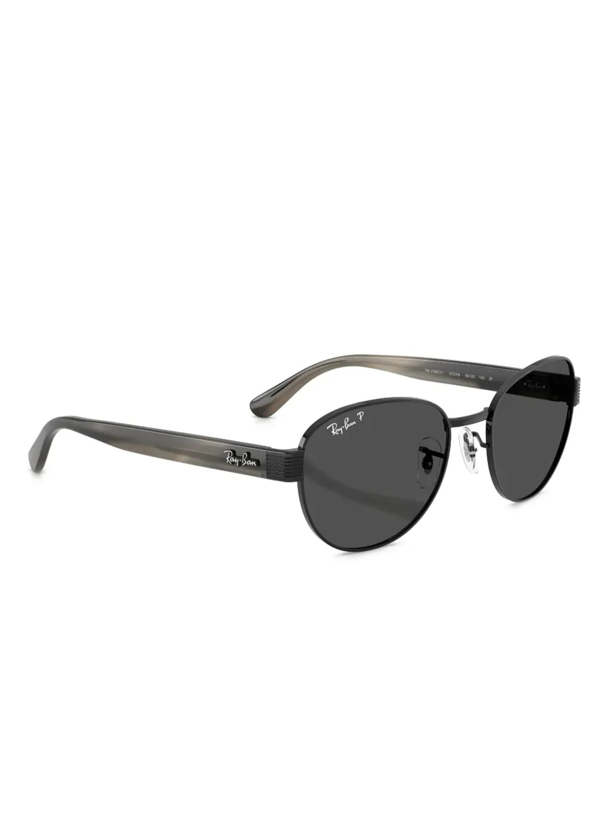Ray-Ban Chromance ラウンドフレーム ティントサングラス（ブラック） - 画像3