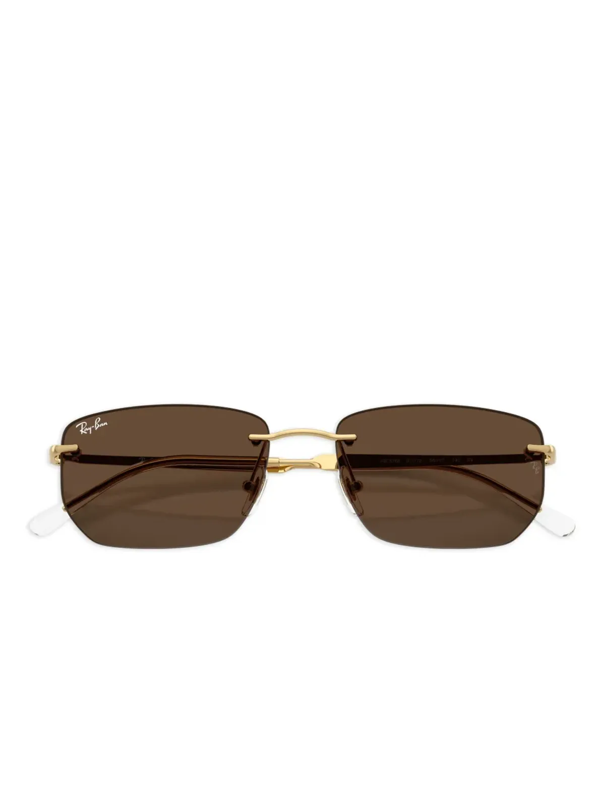 Ray-Ban リムレスフレームサングラス - ゴールド - 画像5