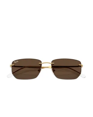Ray-Ban リムレスフレームサングラス - ゴールド - サムネイル5