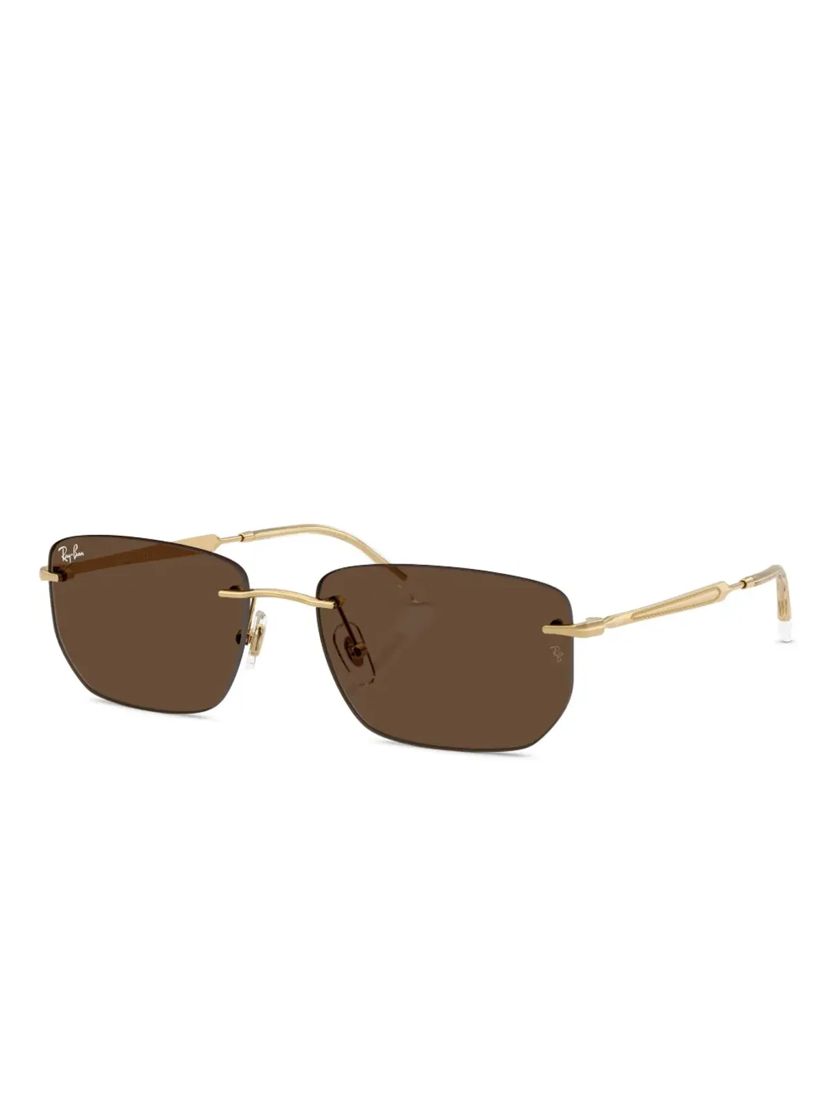 Ray-Ban リムレスフレームサングラス - ゴールド - 画像4