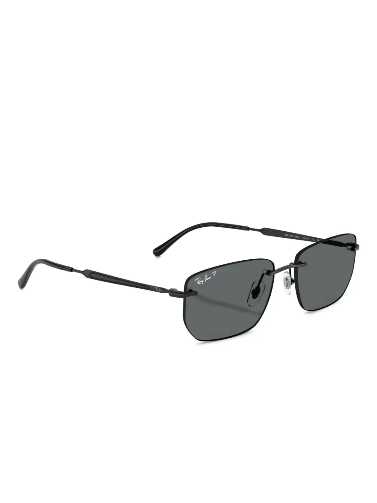 Ray-Ban リムレス長方形フレーム サングラス - 画像2