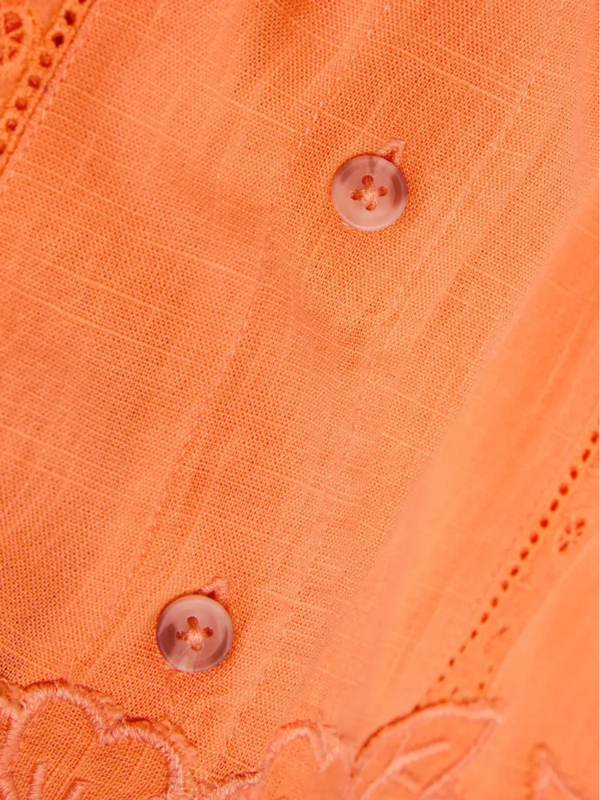 DAMSON MADDER Martina broderie shirt - Orange - 画像5