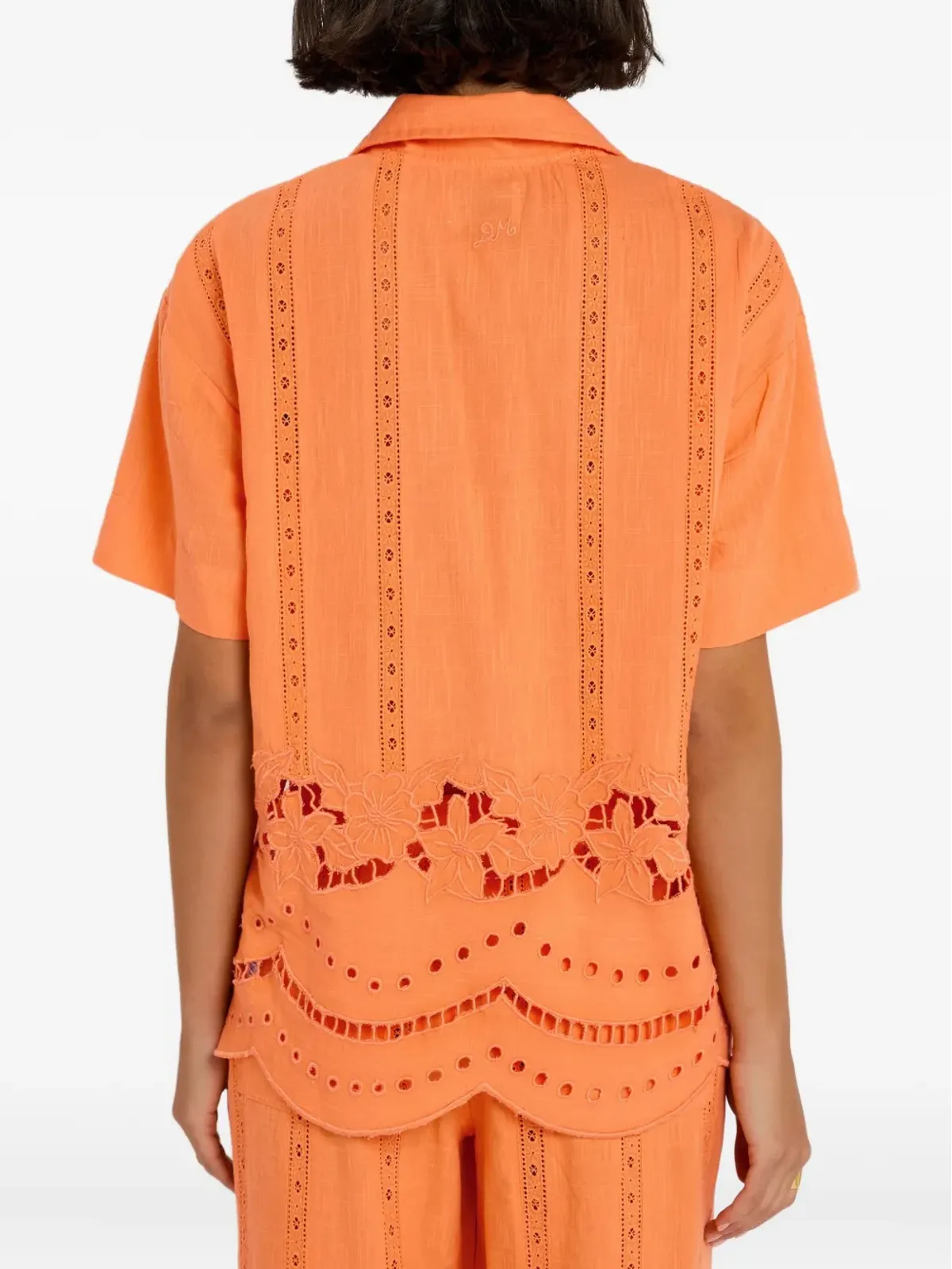 DAMSON MADDER Martina broderie shirt - Orange - 画像4