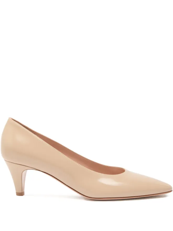 Gianvito Rossi Gianvito Rossi アメリア ポインテッドトゥ レザーパンプスの商品画像