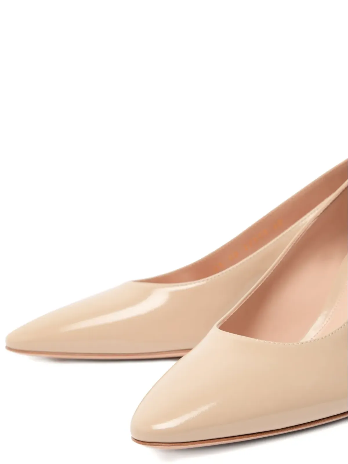 Gianvito Rossi アメリア ポインテッドトゥ レザーパンプス - 画像3