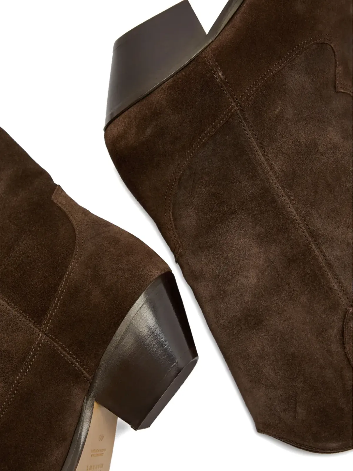 MARANT ÉTOILE DUERTO スエード カウボーイブーツ ブラウン - 画像3