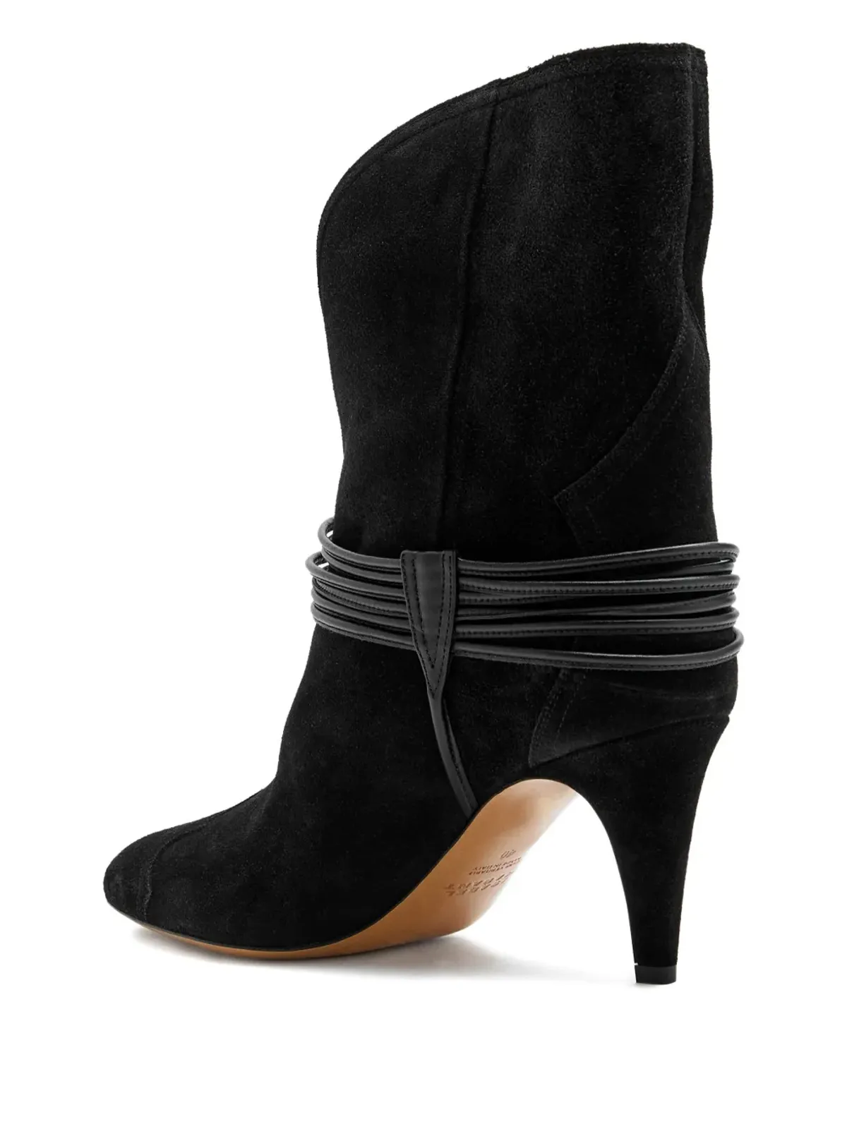 MARANT ÉTOILE Dytho メタリックディテール スエード ブーツ - ブラック - 画像2