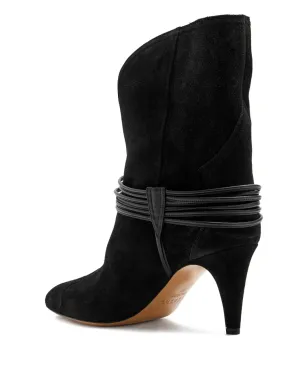 MARANT ÉTOILE Dytho メタリックディテール スエード ブーツ - ブラック - サムネイル2