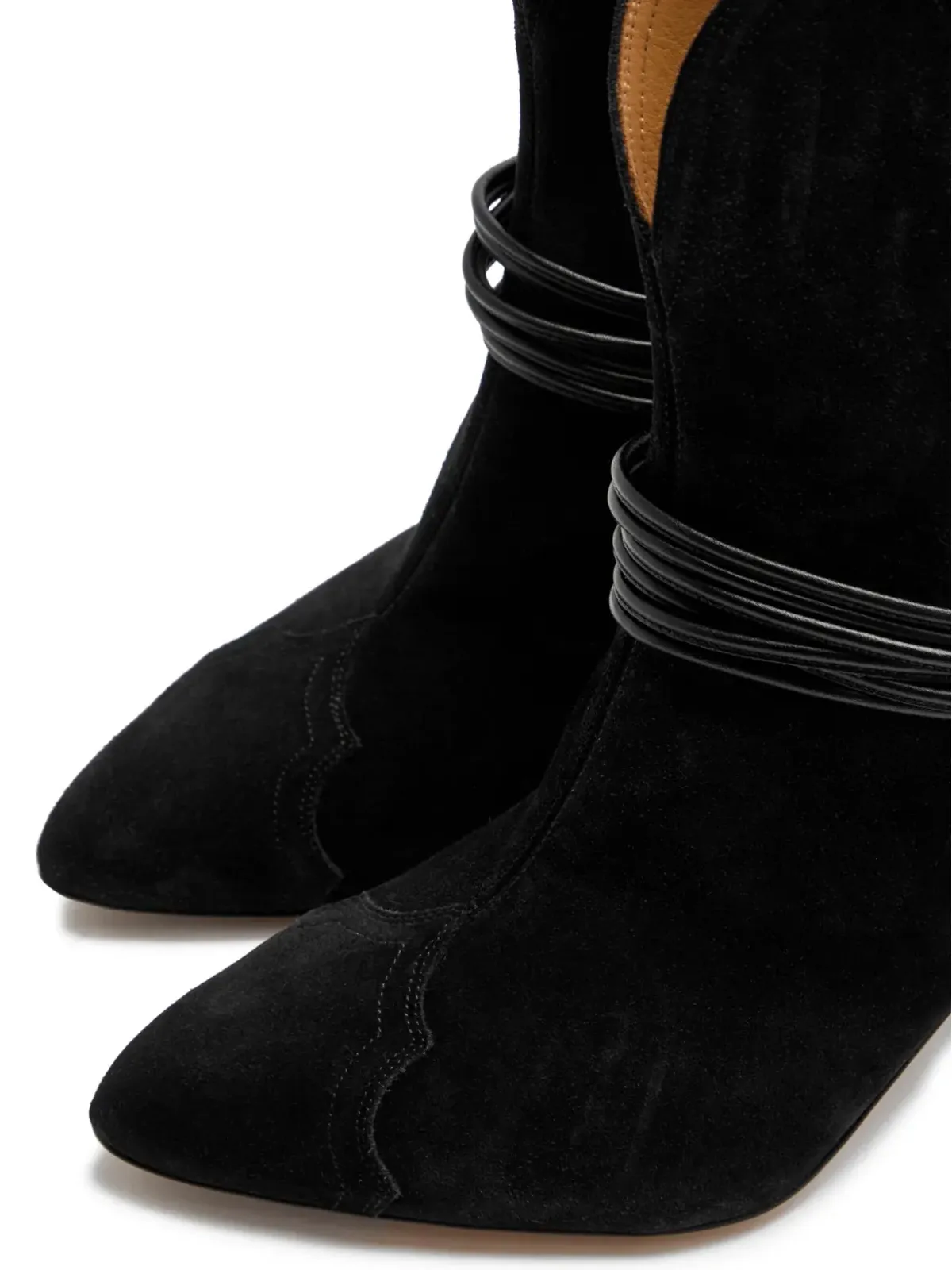 MARANT ÉTOILE Dytho メタリックディテール スエード ブーツ - ブラック - 画像4