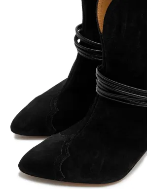 MARANT ÉTOILE Dytho メタリックディテール スエード ブーツ - ブラック - サムネイル4