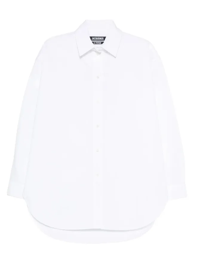 JACQUEMUS Jacquemus 長袖曲線ヘムシャツの商品画像
