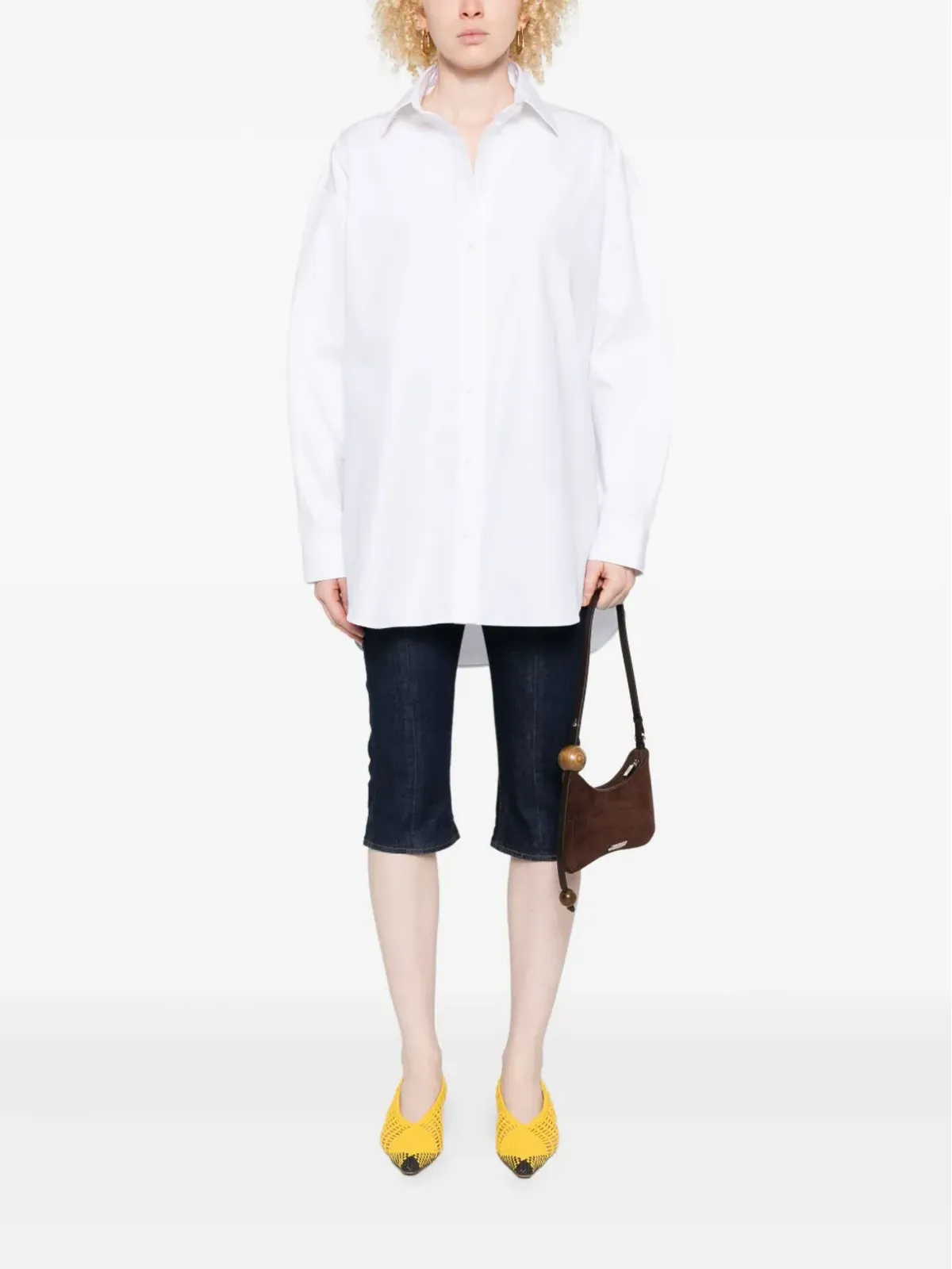 Jacquemus 長袖曲線ヘムシャツ - 画像2