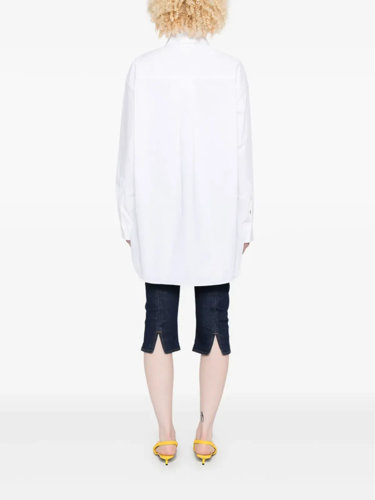 Jacquemus 長袖曲線ヘムシャツ - 画像4
