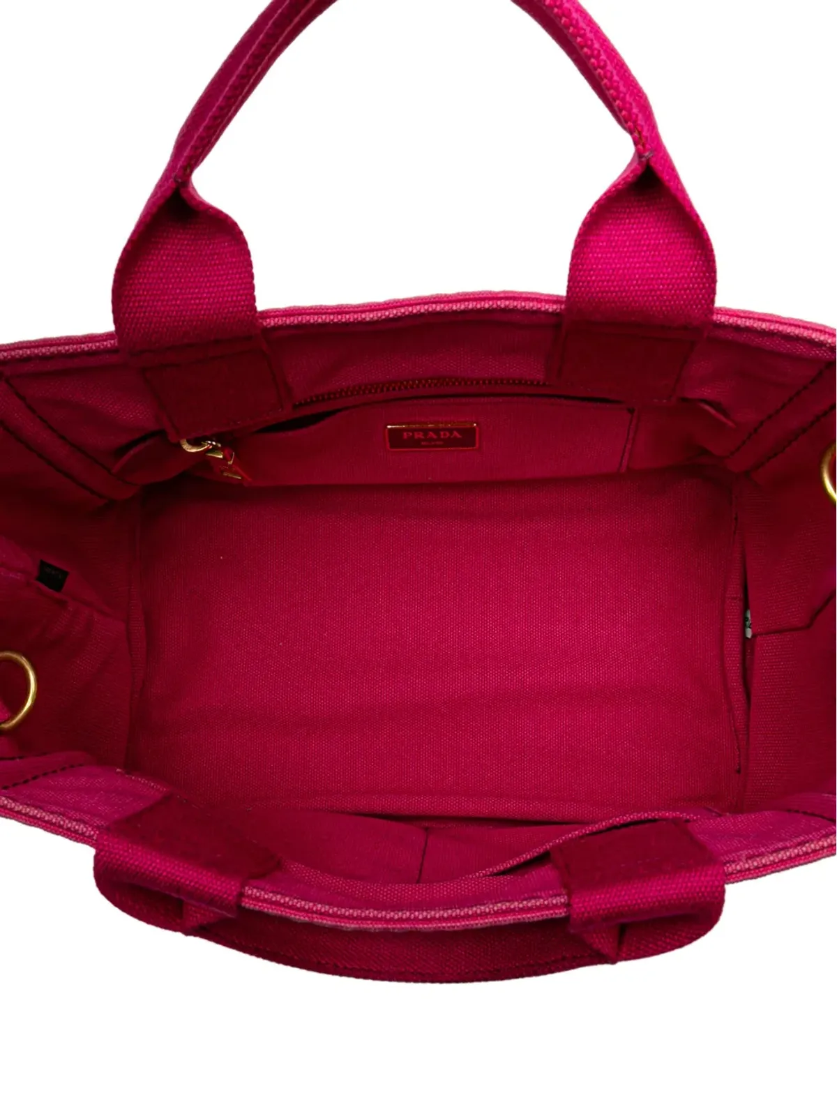 Prada Pre-Owned 小型キャンバス Canapa ロゴ サッチェル - 画像5