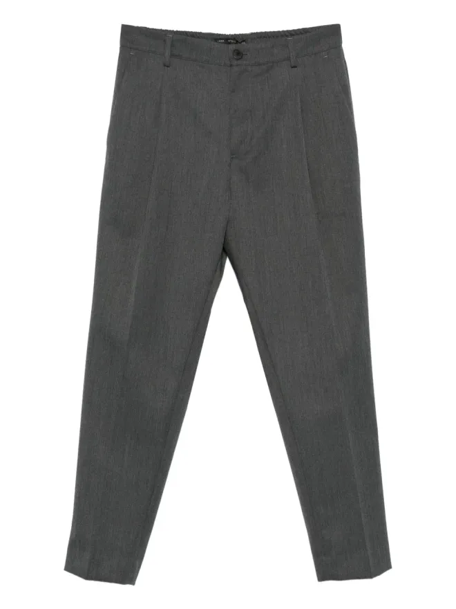 Low Brand Low Brand プリーツフロントパンツ - グレーの商品画像