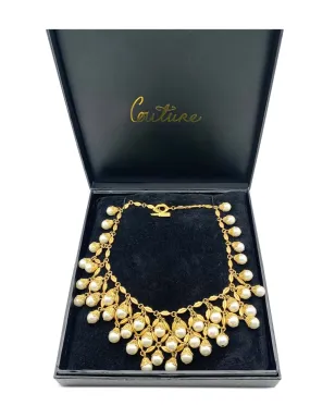 Jennifer Gibson Jewellery 2000s Lulu Guiness pearl-cascade necklace - Gold - サムネイル5