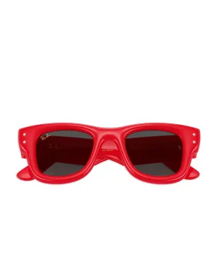 Ray-Ban クリスタル装飾スクエアサングラス レッド - サムネイル5