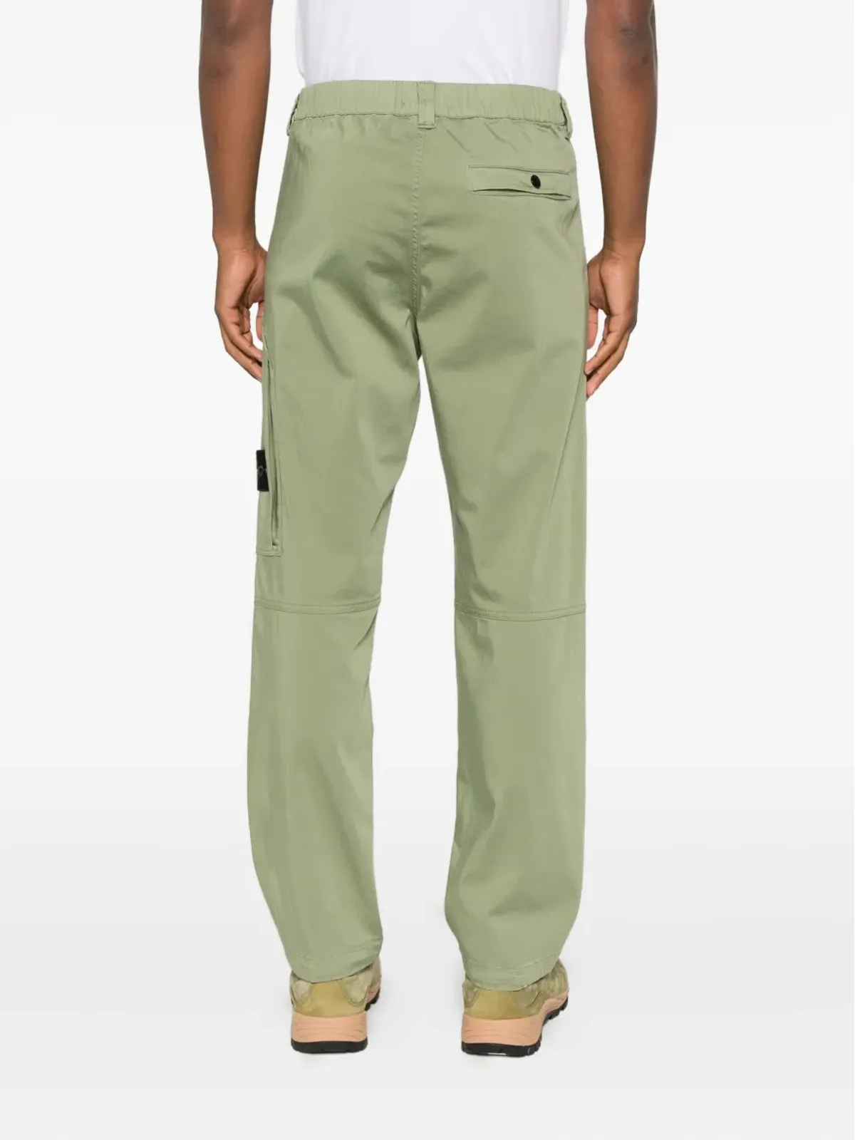 Stone Island ロゴパッチ パネルドパンツ - 画像4