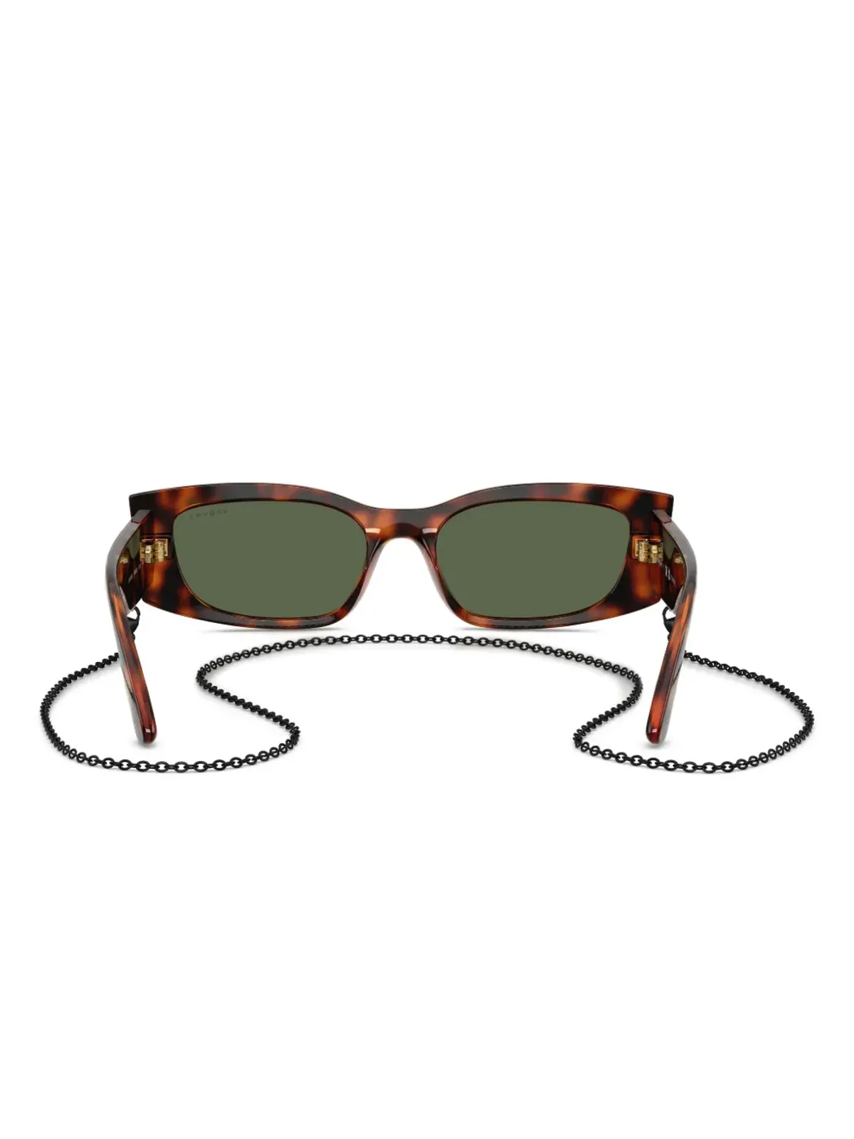 Vogue Eyewear チェーンディテールの長方形サングラス - 画像4