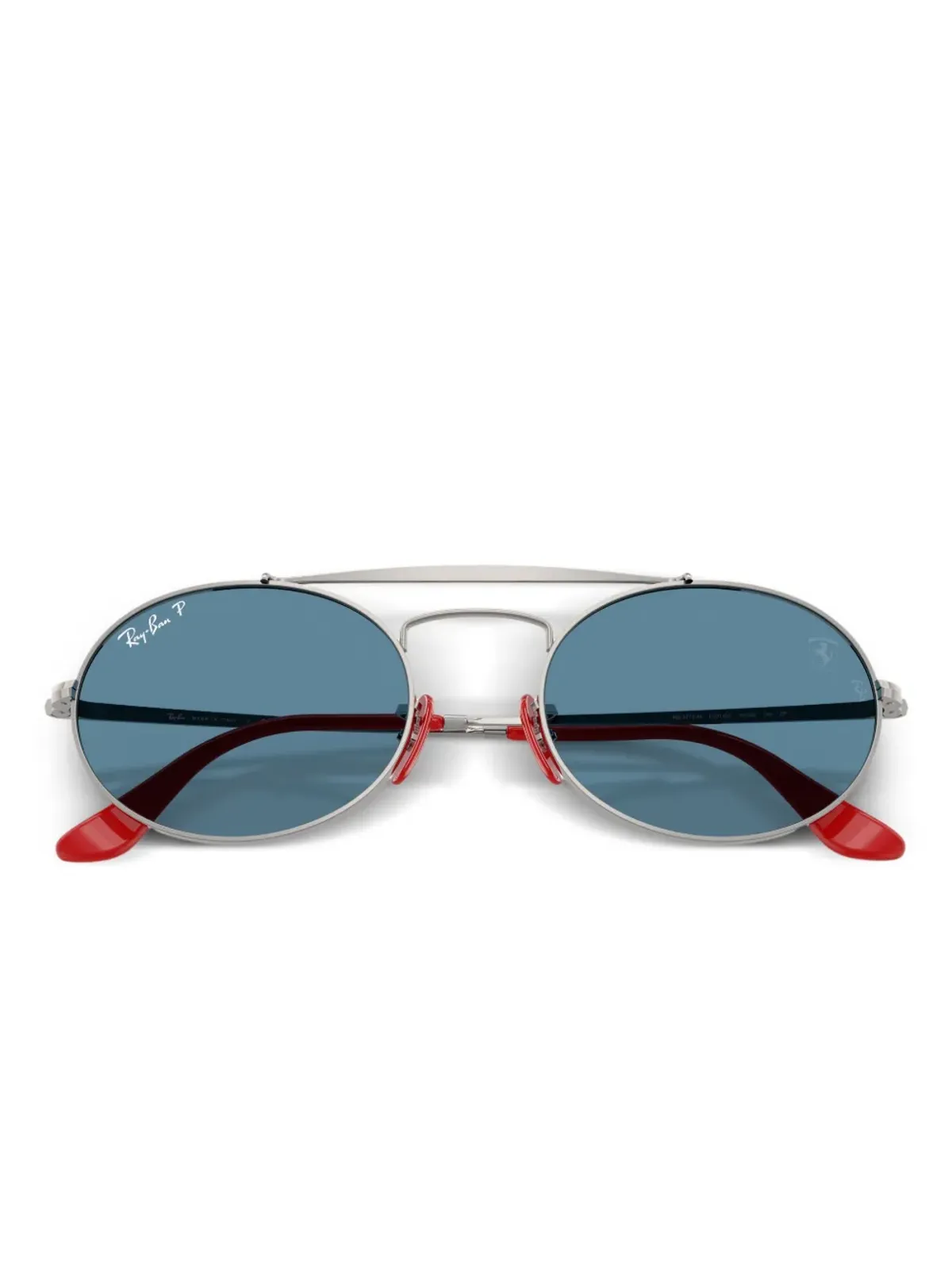 Ray-Ban x Scuderia Ferrari オーバルフレームサングラス - 画像5