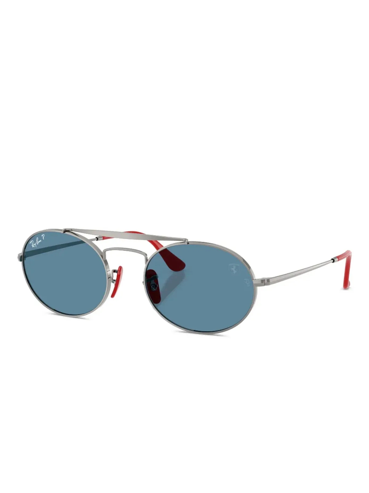 Ray-Ban x Scuderia Ferrari オーバルフレームサングラス - 画像2