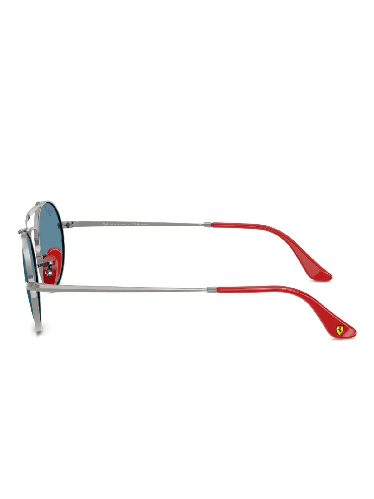 Ray-Ban x Scuderia Ferrari オーバルフレームサングラス - 画像4