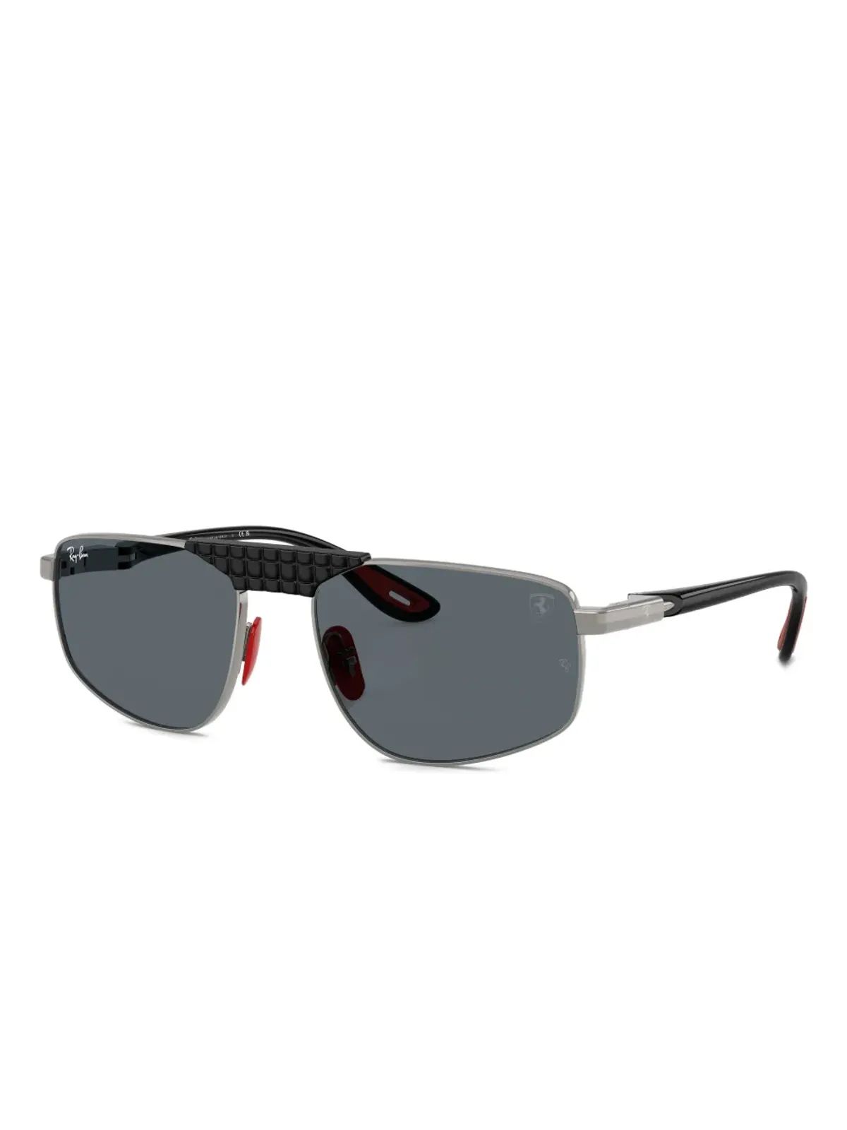 Ray-Ban 幾何学フレーム テクスチャード サングラス - 画像2