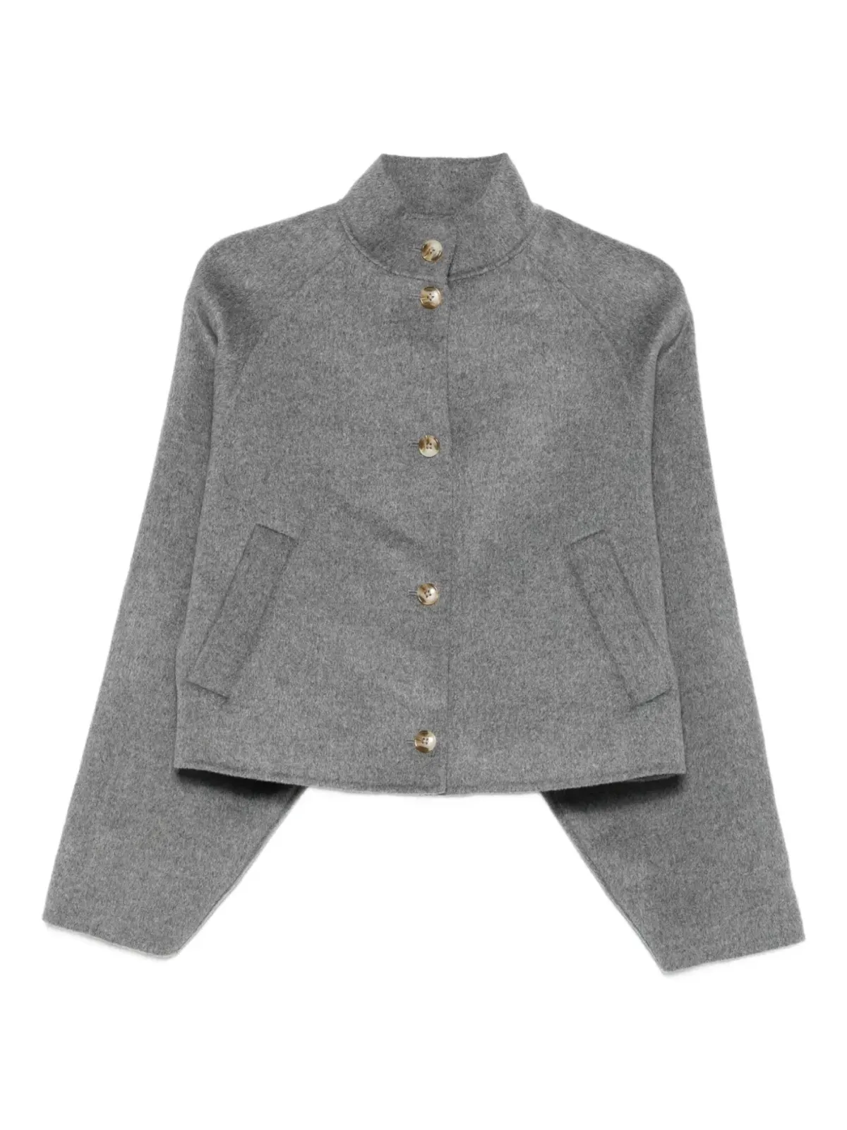 LouLou de Saison high-neck button-fastening jacket - 画像1
