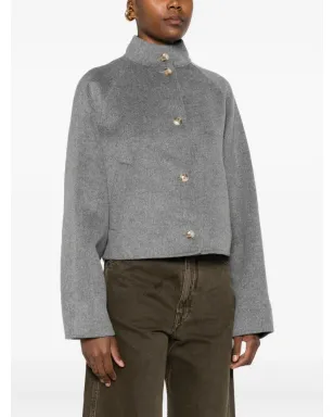 LouLou de Saison high-neck button-fastening jacket - サムネイル3