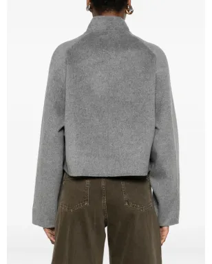 LouLou de Saison high-neck button-fastening jacket - サムネイル4