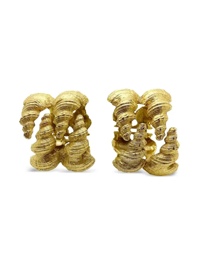 Jennifer Gibson Jewellery Jennifer Gibson Jewellery 1960s カドロ ステートメント ブレスレット（セット） - ゴールドの商品画像