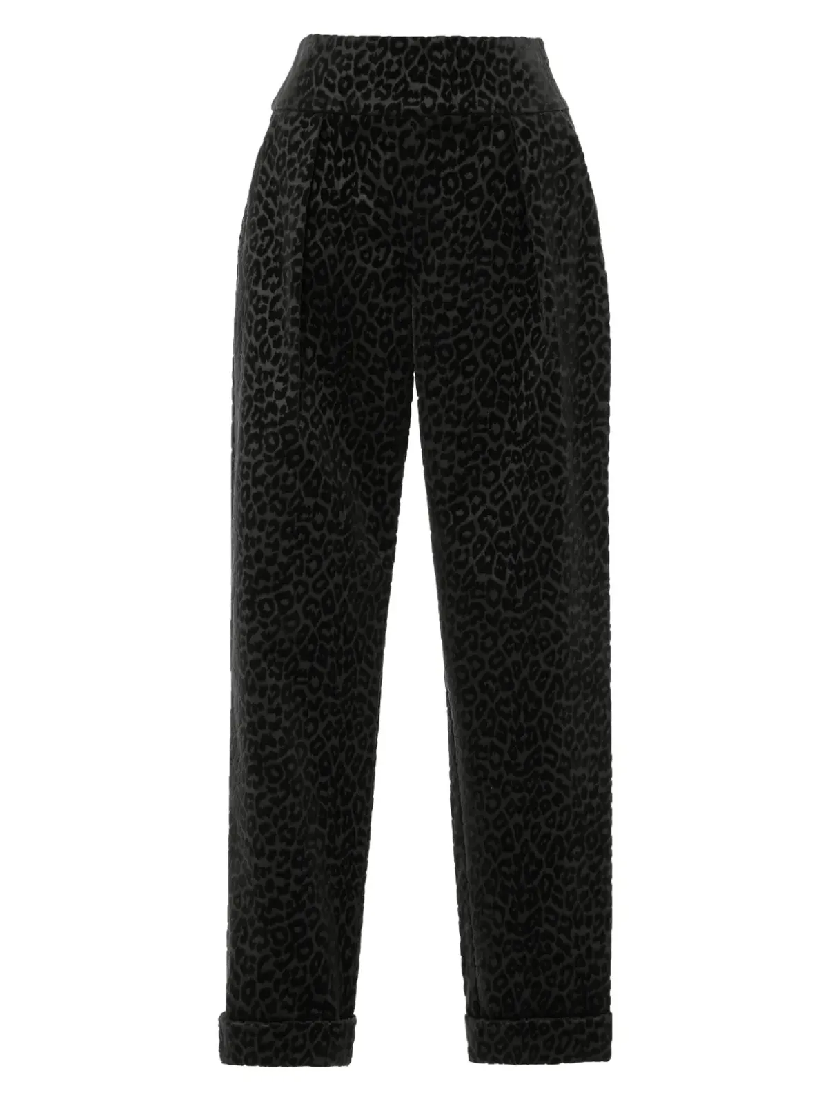 Temperley London レオパード柄ベルベットパンツ - 画像1
