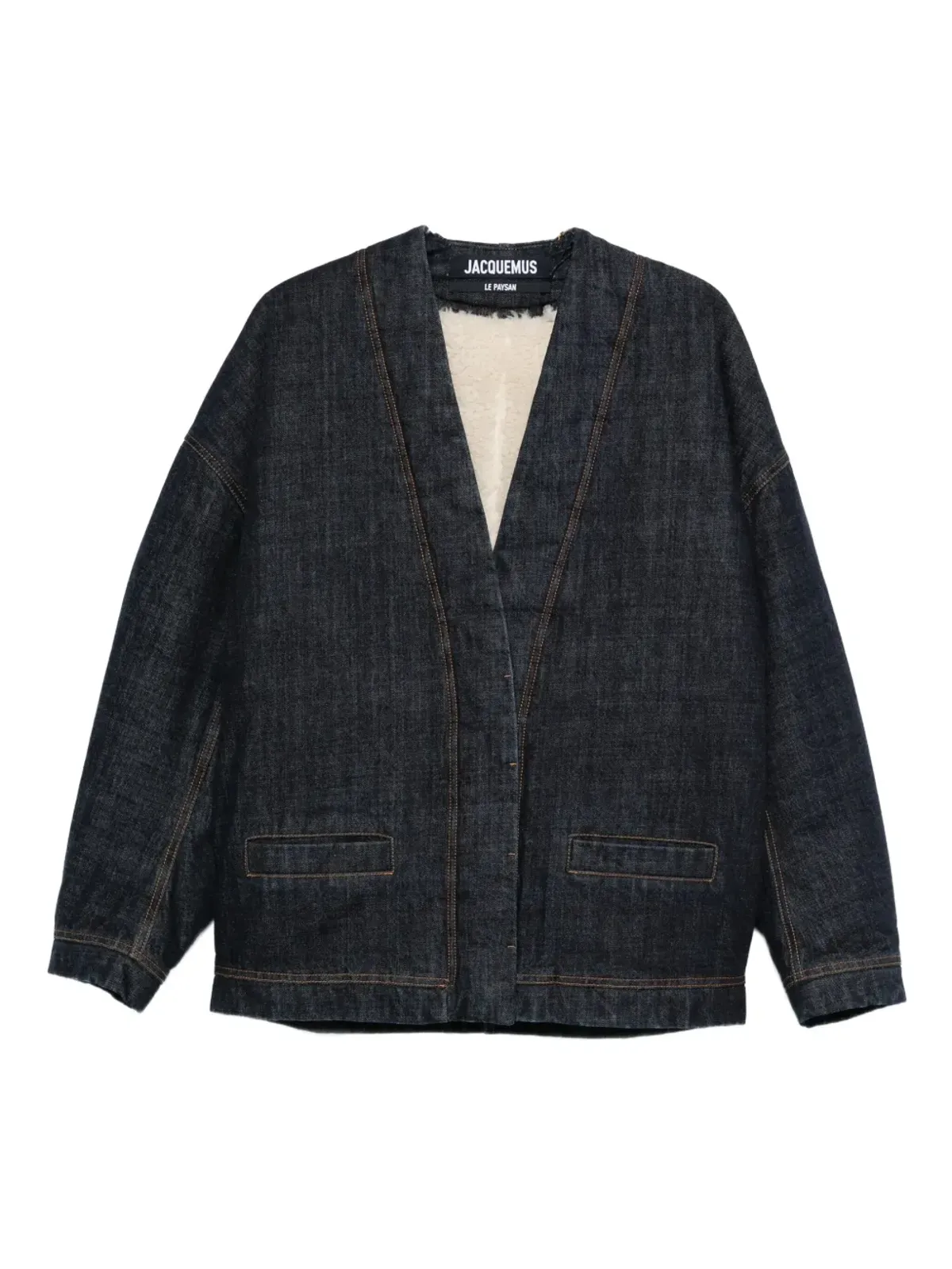 Jacquemus デニム・コントラストステッチ ジャケット - 画像1