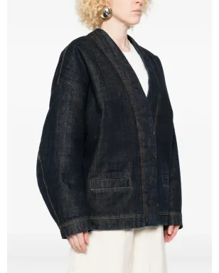 Jacquemus デニム・コントラストステッチ ジャケット - サムネイル3