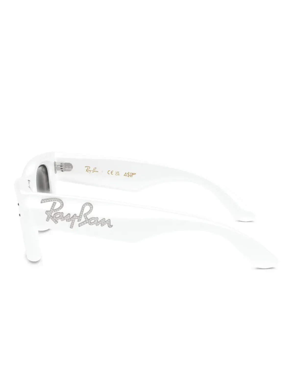 Ray-Ban ラインストーン付きスクエアサングラス - 画像4