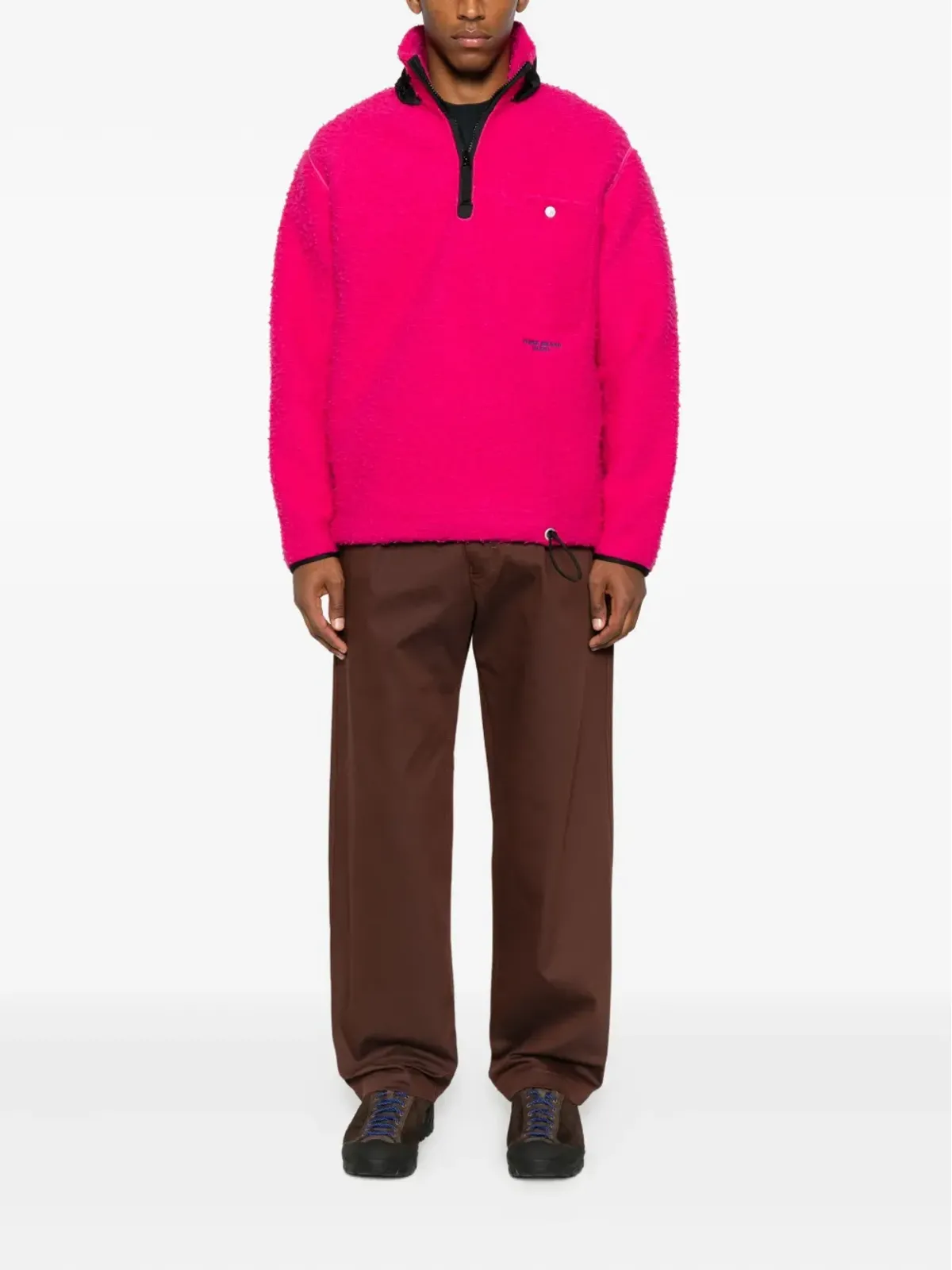 Stone Island ハーフジップ フリース スウェットシャツ - 画像2