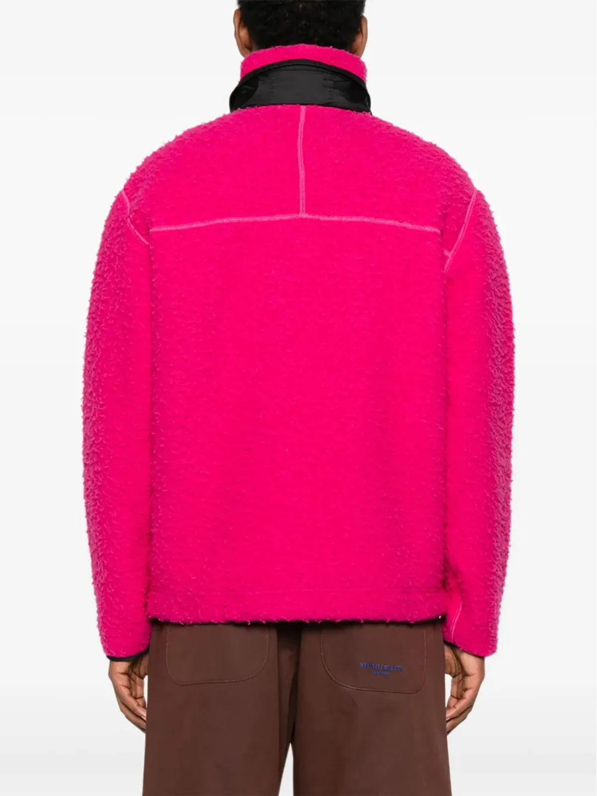 Stone Island ハーフジップ フリース スウェットシャツ - 画像4